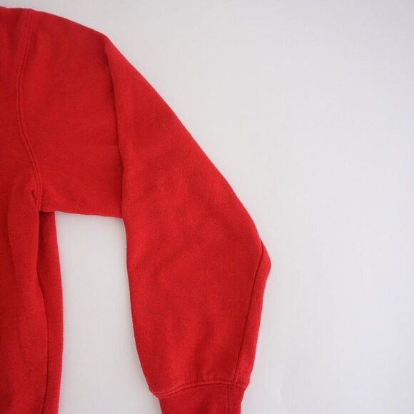 Ohio State Buckeyes Red Embroidered Cotton Blend Trunac Sweater By Coliseum M - Picture 4 of 10